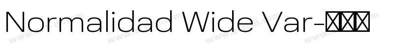 Normalidad Wide Var字体转换 Normalidad Wide Var字体转换